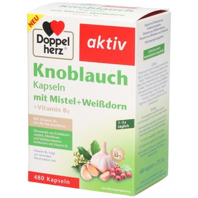 Doppelherz Knobl.Kap.m.Mistel+Weißdorn+Vitamin B1 480 St Kapseln