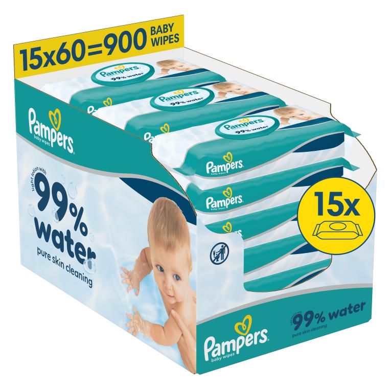 Pampers 99% Water Baby (15 x 60 Stk.) (8006530442077)