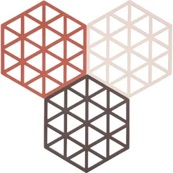 Triangles Topfuntersetzer, Rottöne, 3 St.