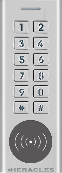 Clavier lecteur étroit autonome Mifare HERACCESS HERACLES PCA-CLEM-MF