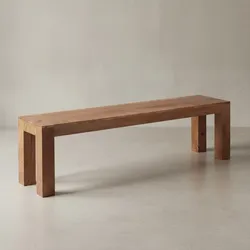 KADIMA DESIGN Sitzbank Landhaus-Stil: Massivholz, Akazie, 160x35x45 cm, 200 kg Belastung, handgefertigt.