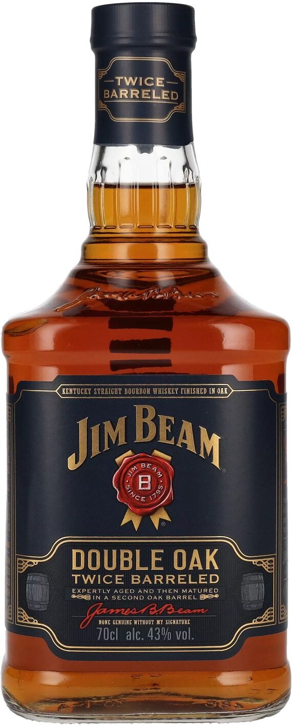 Jim Beam Double Oak Twice Barreled Kentucky Straight Bourbon Whiskey 43% Vol. 0,7l