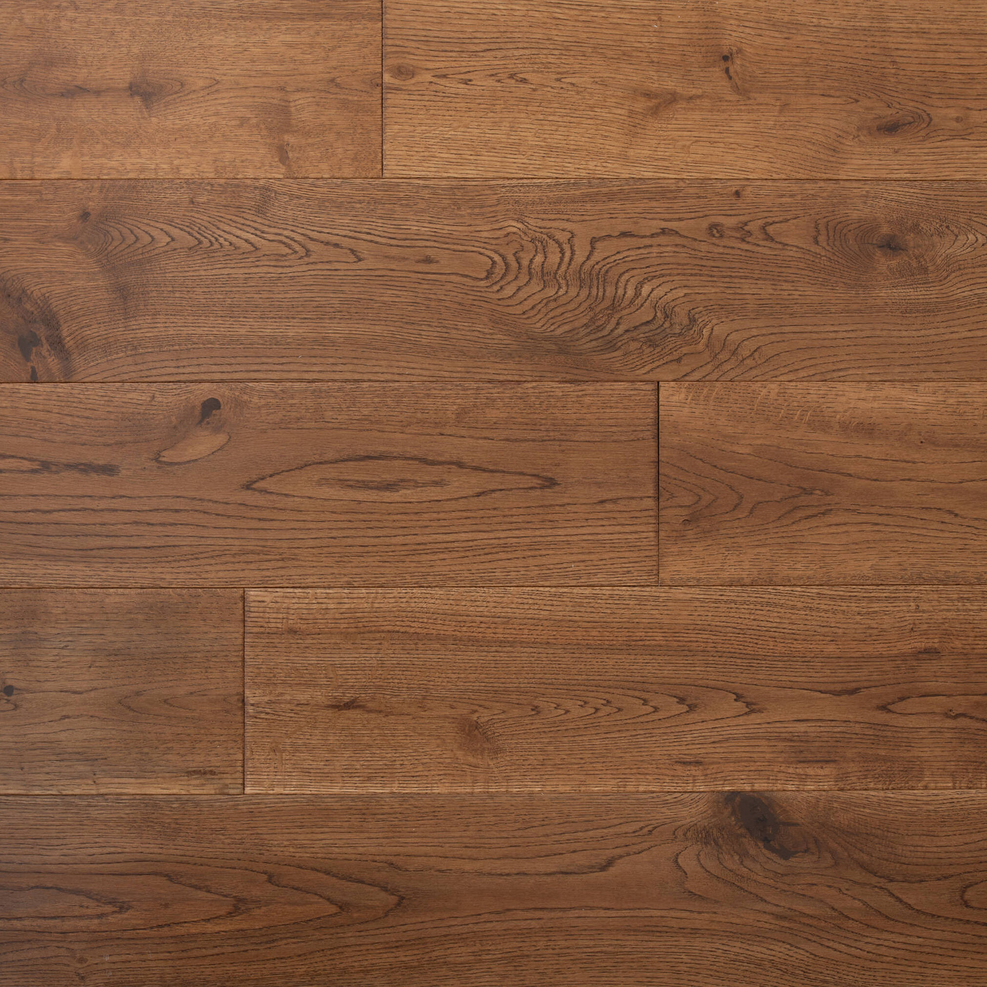 Luxury Flooring Natural Engineered Oak Handscraped & Lacquered Flooring - 18mm x 300-1200mm x 150mm
