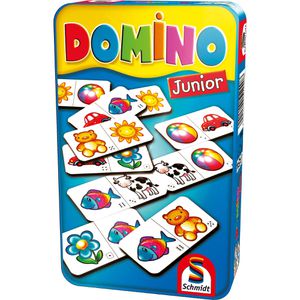 Schmidt-Spiele Domino 51240, Junior, mit Motiv, ab 3 Jahre, 2-6 Spieler, 28 Karten