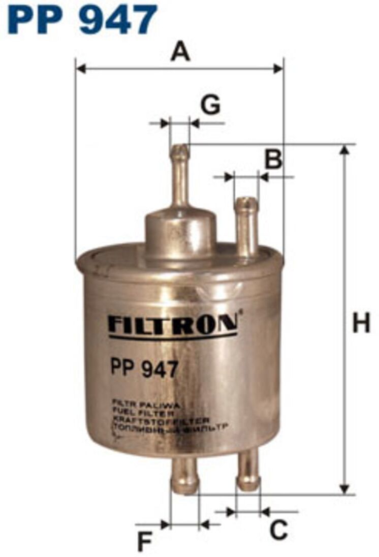 Kraftstofffilter FILTRON PP 947