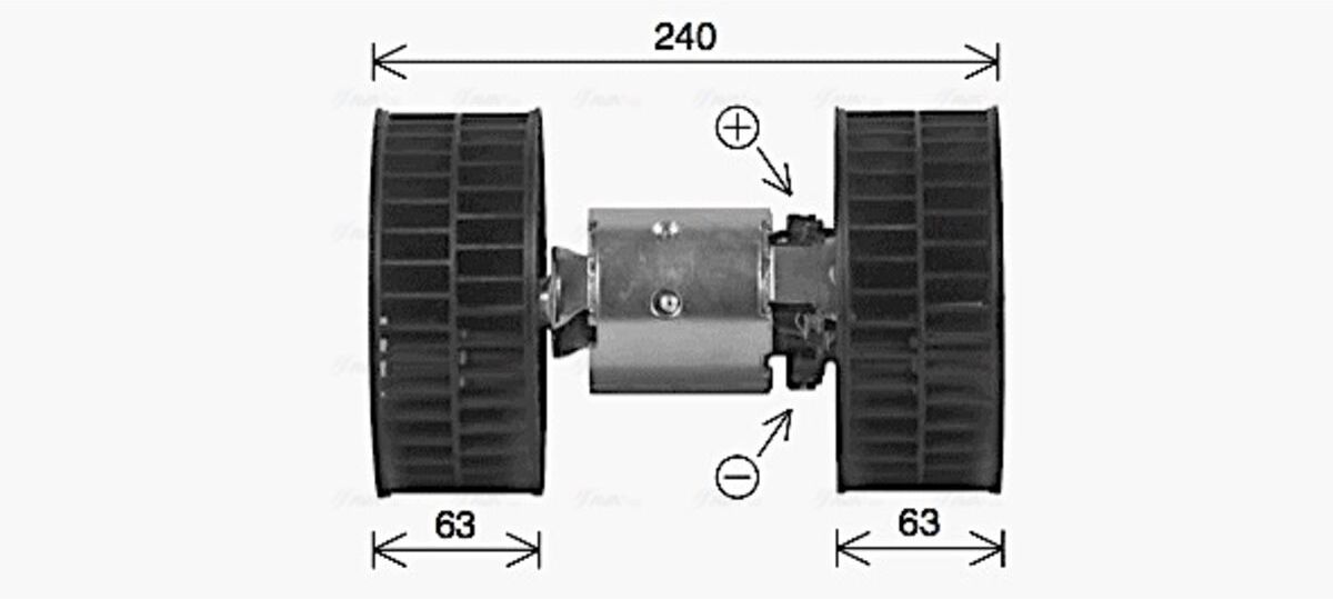 Innenraumgebläse AVA COOLING BW8612