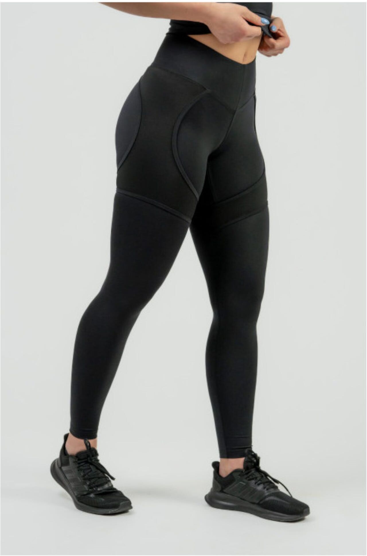 NEBBIA Women'S High Waist Leggings Intense Mesh Black  