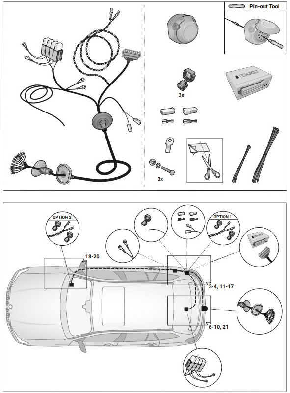 FAISCEAU SPECIFIQUE 13 BROCHES POUR BMW X6 (04/23-)