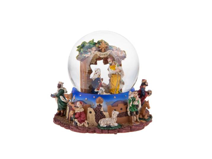 Carillon avec crèche 12 x 16,5 cm h