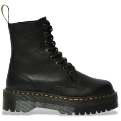 Dr Martens für Damen. 26378001 Jadon III Lederstiefel schwarz (37), 5 bis 8 cm, Schnürsenkel, Reißverschluss, Lässig