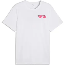 Puma, Herren, Sportshirt, M Run Nitro Graphic Tee (S), Weiss
