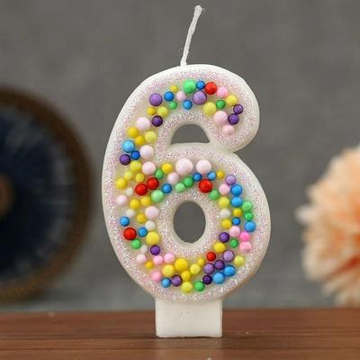 Uplift Essentials Colorful Ball Creative Digital Birthday Cake Candles 6