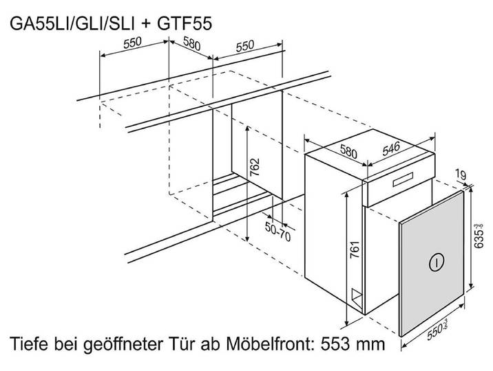 Electrolux GTF55BR Dekorfront Braun