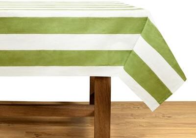 "Couleur Nature St. Tropez Tablecloth - Blue Stripes - 59"" x 59"""