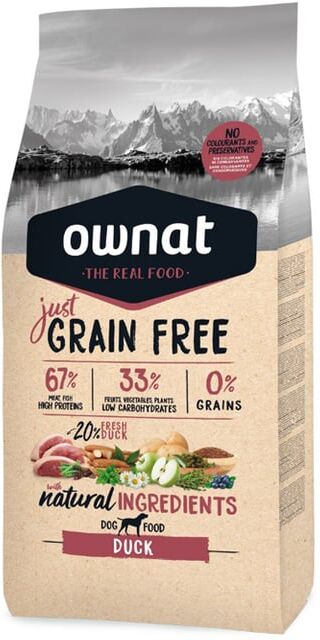 Ownat Just Canine Adult Grain Free Pato 14Kg