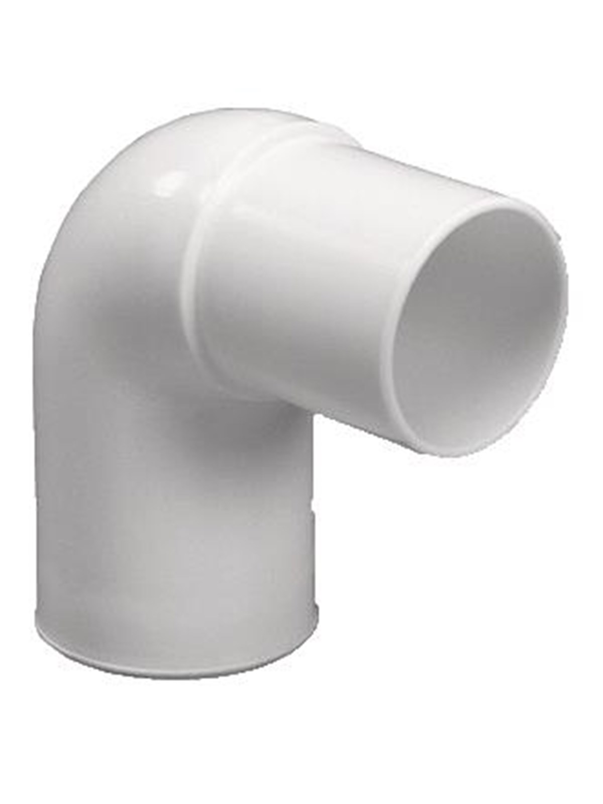 Purus angle 90° 32 mm white pp/tpe with tip end