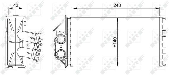 Nrf Wärmetauscher, Innenraumheizung 53561 Für Peugeot
