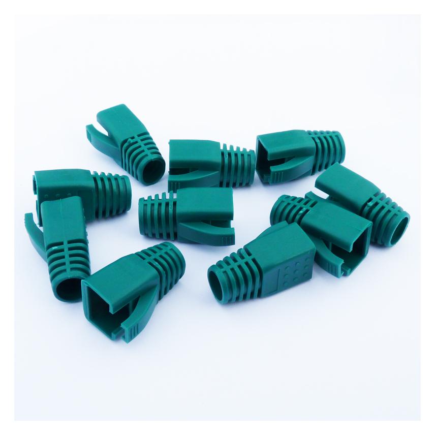 Datacom cover for RJ45 (CAT6A, CAT7) green (10pcs) (4395)