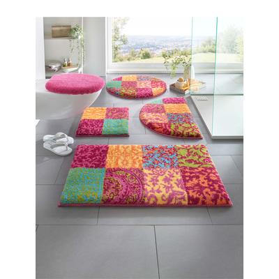 Badematte GRUND Gr. 3, pink, rechteckig (60cm x 100cm ), Badematten, Badematte