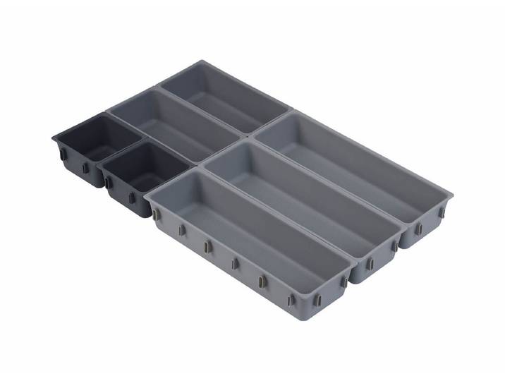 Joseph Joseph Blox 7-tlg. Schubladen-Organizer-Set grau