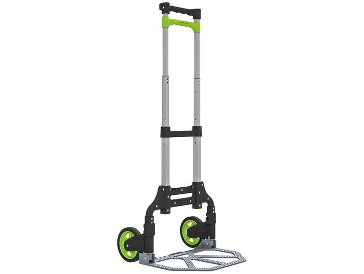 HOMCOM Sackkarre klappbar Aluminium Transportkarre mit Teleskopgriff 100 cm