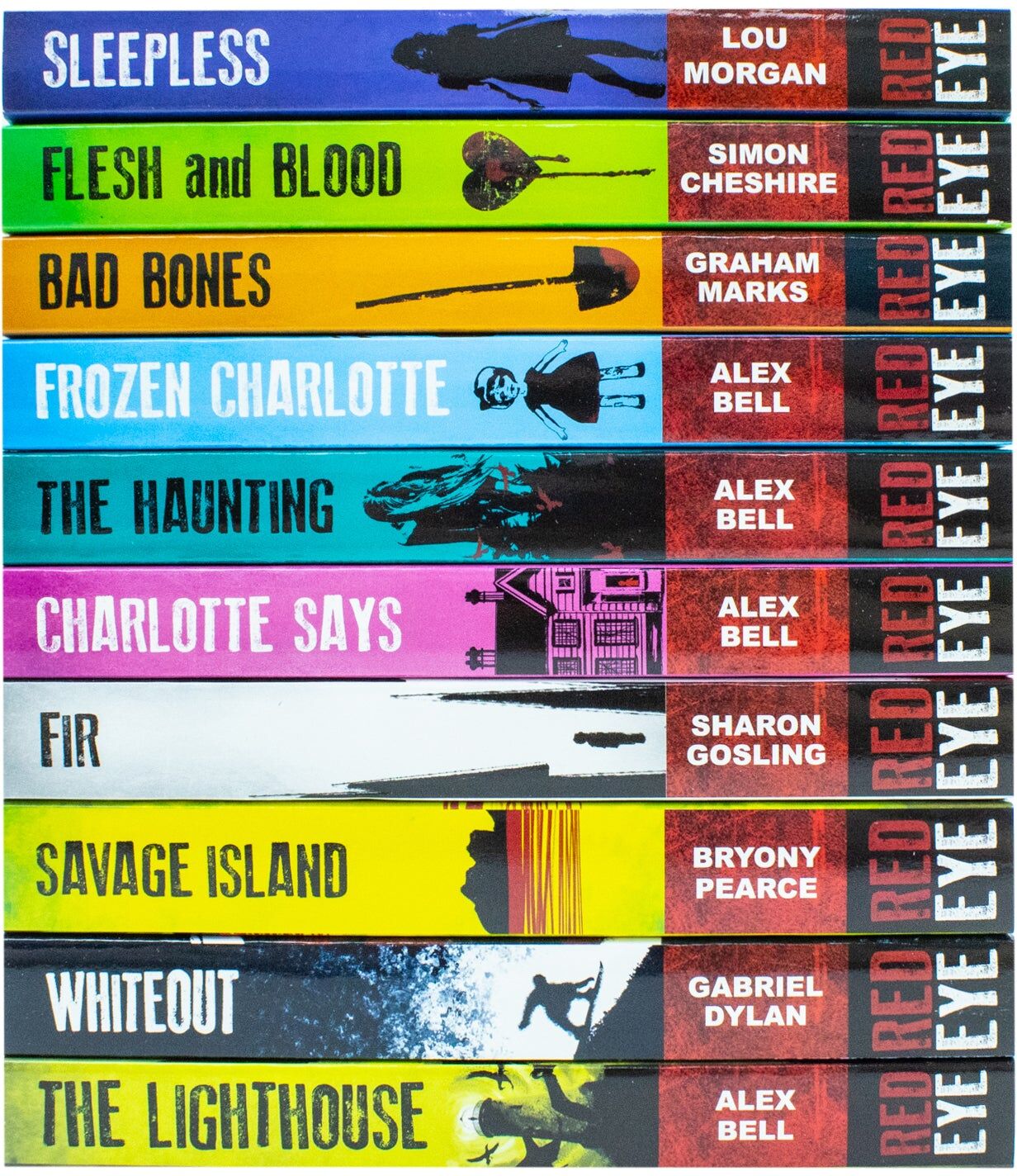 Stripes Publishing Red Eye Horror Series 10 Books Collection Set - Various Authors - Paperback YA Horror & Thriller Fiction, Ages 12+