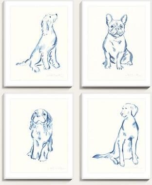 "Dog Portrait Art - Labrador Retriever, 22"" x 18"" - Ballard Designs"