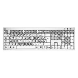 Logickeyboard LKB-LPRNTBW-AJPU-DE USB QWERTZ Deutsch Multi Tastatur (DE, Kabelgebunden) (LKB-LPRNTBW-AJPU-DE)