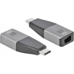 Techly Adapter USB-C M auf DisplayPort F 4K 60Hz, Video Adapter, Schwarz