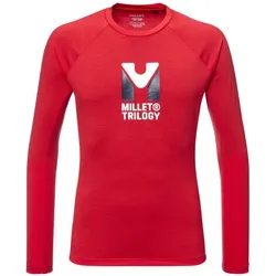 Millet, Herren, Sportshirt, Herren-T-Shirt Trilogy Wool Ts Ls M rot (XL), Rot