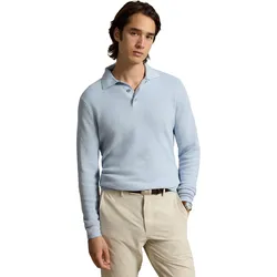 RALPH LAUREN Pullover Polo Merino Coolmax , blau