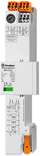 FINDER Dérivateur combiné type 1+2+3 7P.94.8.255.Z107 (7P948255Z107)