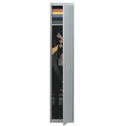 Bisley Garderobenschrank »Office« 1x 40 cm tiefes Abteil grau, 30.5x180.2x45.7 cm