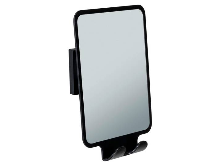 WENKO Vacuum-Loc® Miroir anti-buée mod. Quadro noir\, fixation sans perçage