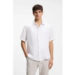 BOSS für Herren. 50537382 Rash Shirt weiß (XL), Lässig, Baumwolle, Kurzarm