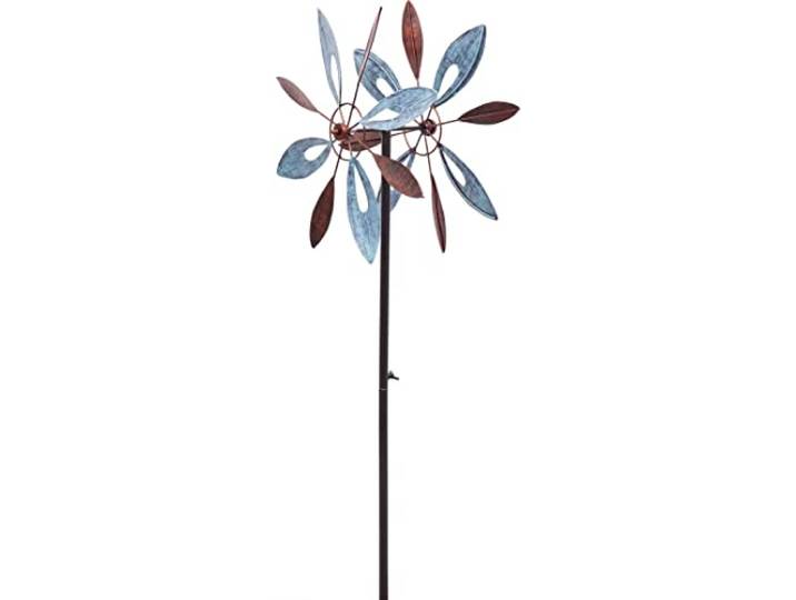 HQ Metal Wind Spinner: Copper Flower Duett
