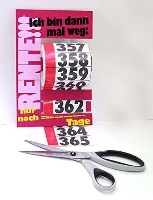 Aftelkalender 365 Dagen tot Pensioen met Stickers van Omgoods