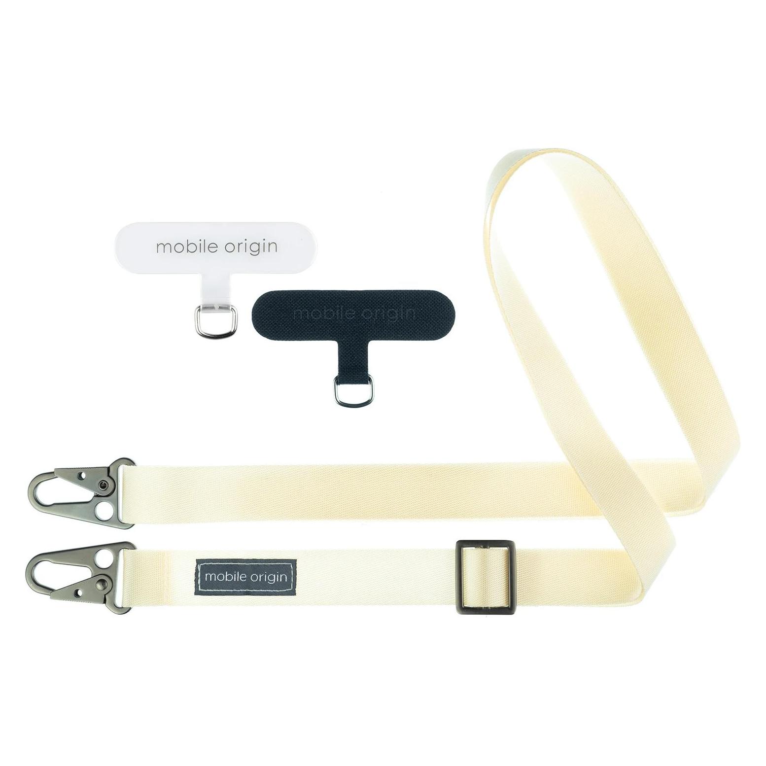 Mobile Origin Lanyard tape 25mm White 84 - 165cm (LYT-UNI-WHT)
