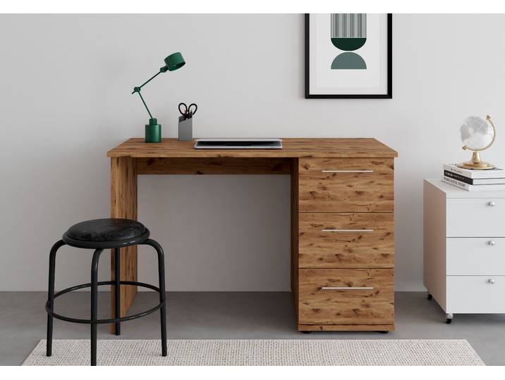 VOGL Möbelfabrik Tobi, mit 3 Schubkästen optional mit Tastaturauszug, Breite 115 cm