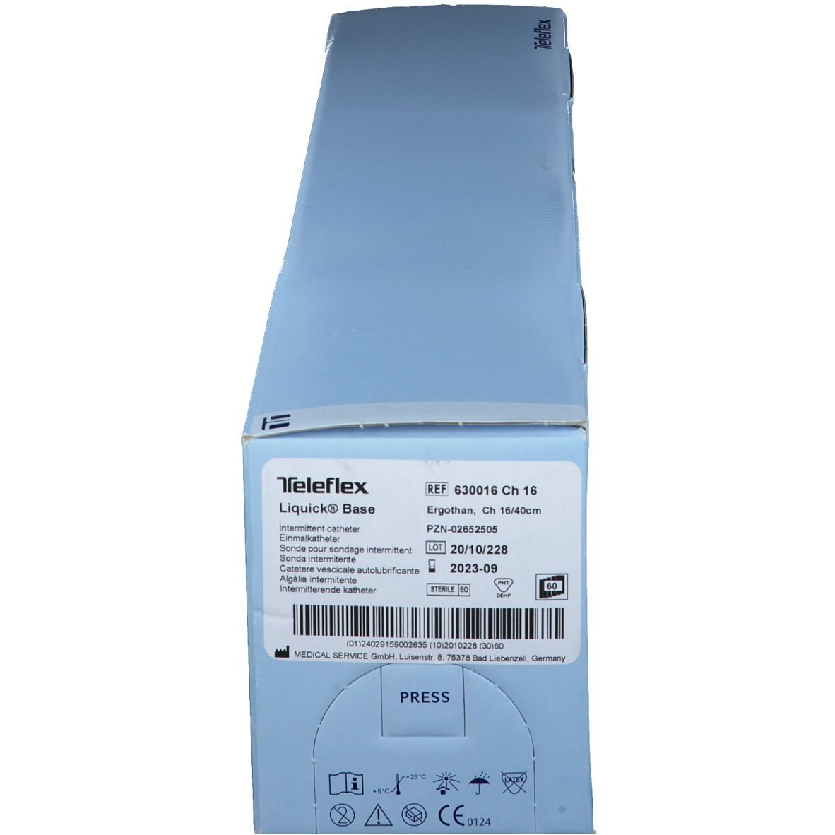 Sonde Liquick Base Ergothan 40 cm Ch16 60 St Katheter