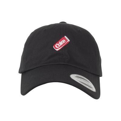 Snapback Cap MERCHCODE "Merchcode Accessoires Coke Can Dad Cap", Herren, Gr. onesize, schwarz, 100% Baumwolle, Caps