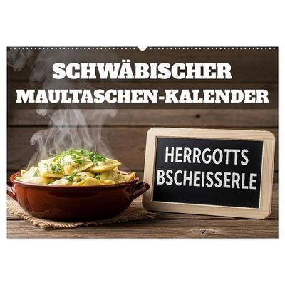 Schwäbischer Maultaschen-Kalender (Wandkalender 2026 DIN A2 quer), CALVENDO Monatskalender