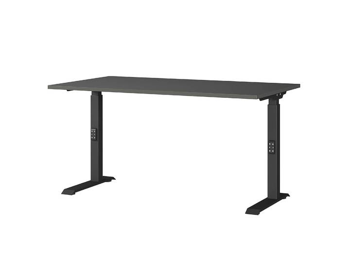 Höhenverstellbarer Schreibtisch Downey 140cm Grau/Graphit