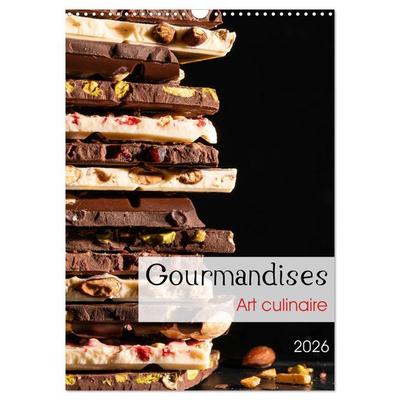 Gourmandises - Art culinaire (Calendrier mural 2026 DIN A3 horizontal), CALVENDO calendrier mensuel