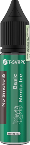 T-Svapo Basic Menta Ice No Smoke & T-Star Aroma Mini Shot 10ml Tabacco Menta Ghiaccio