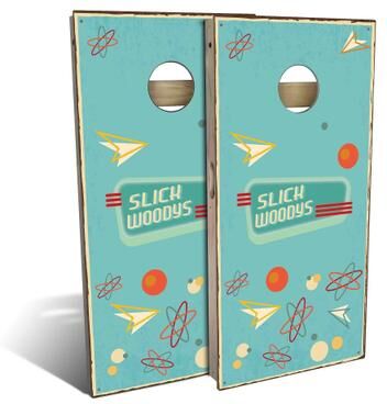 Skip's Garage 50s Diner Outdoor Cornhole Board Set