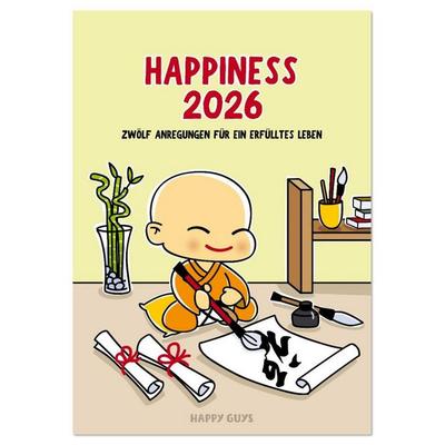 Happiness 2026 (Tischkalender 2026 DIN A5 hoch), CALVENDO Monatskalender