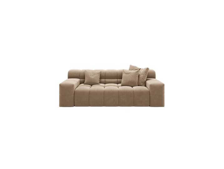 2-Sitzer Design Sofa „Hawaii“ Samt Cappuccino chosen by Bloomingloft