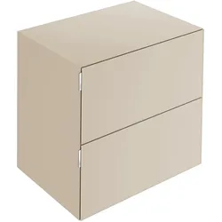 KEUCO EDITION 11 ART Sideboard, 2 Frontauszüge, 800x700x490mm, 32542320800, Korpus/Front: Sand Lack Seidenmatt / Sand Glas satiniert