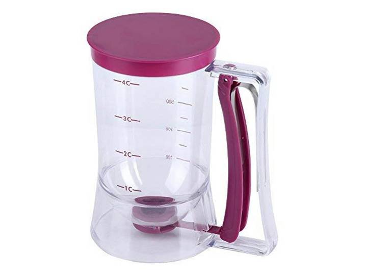 Teigspender 900ml mit Messskala, Transparent, Kunststoff, Backen & Backzubehör, Messbecher